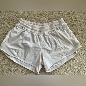LuluLemon White Athletic Shorts